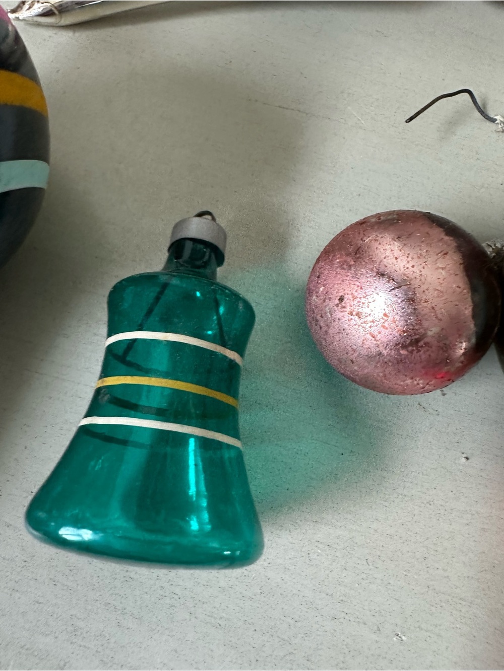 Vintage Christmas ornaments shiny brite mercury diorama tree topper lot - Picture 5 of 12